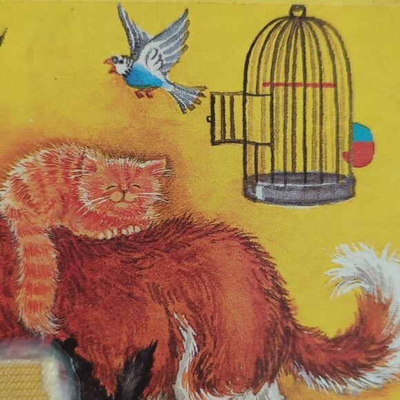 Vintage Pet box pencil box holder cat dog bird - Picture 11 of 11